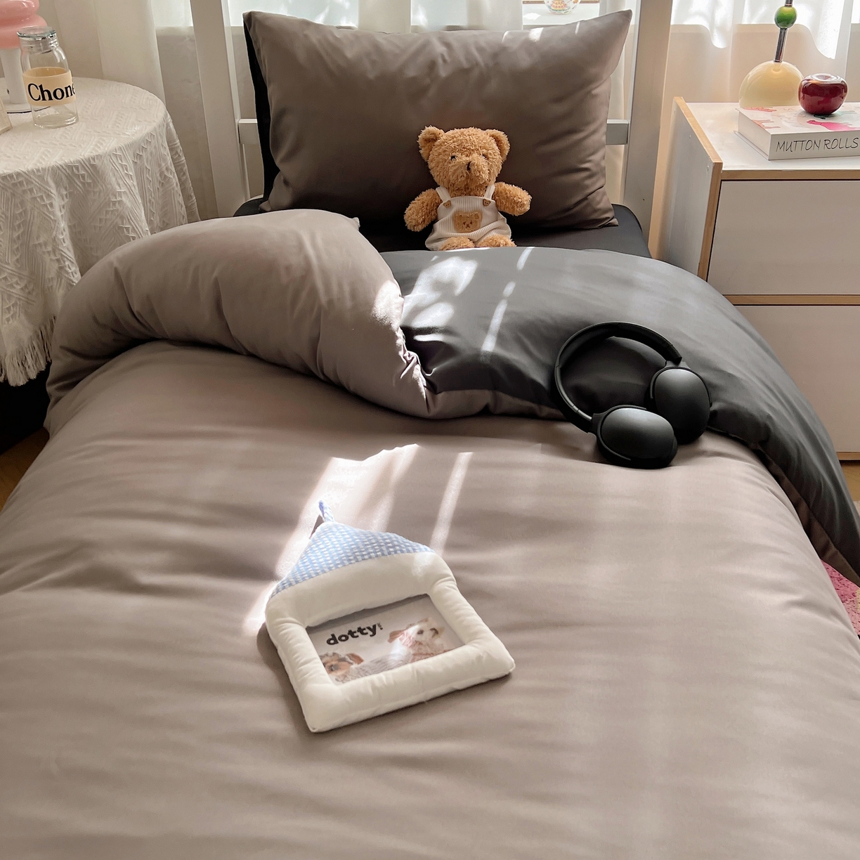 91家纺网 家纺一手货源 找家纺 缦绣阁家纺 2026新款亲肤水洗棉纯色四件套床单被罩被套单件学生宿舍上下铺单人三件套 浅灰深灰