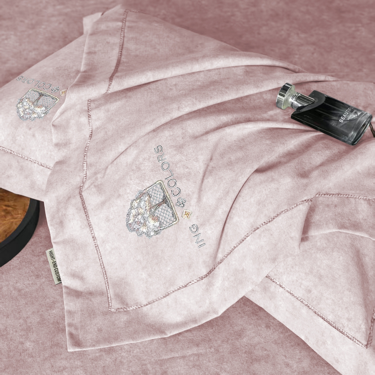 91家纺网 家纺一手货源 找家纺 （总）玖玖爱家纺 2026新款波尔卡全棉全工艺AB版刺绣四件套