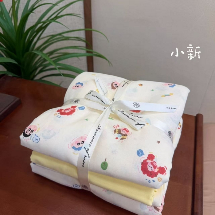 91家纺网 家纺一手货源 找家纺 （总）优品阁 2025新款全棉A类双层纱四件套