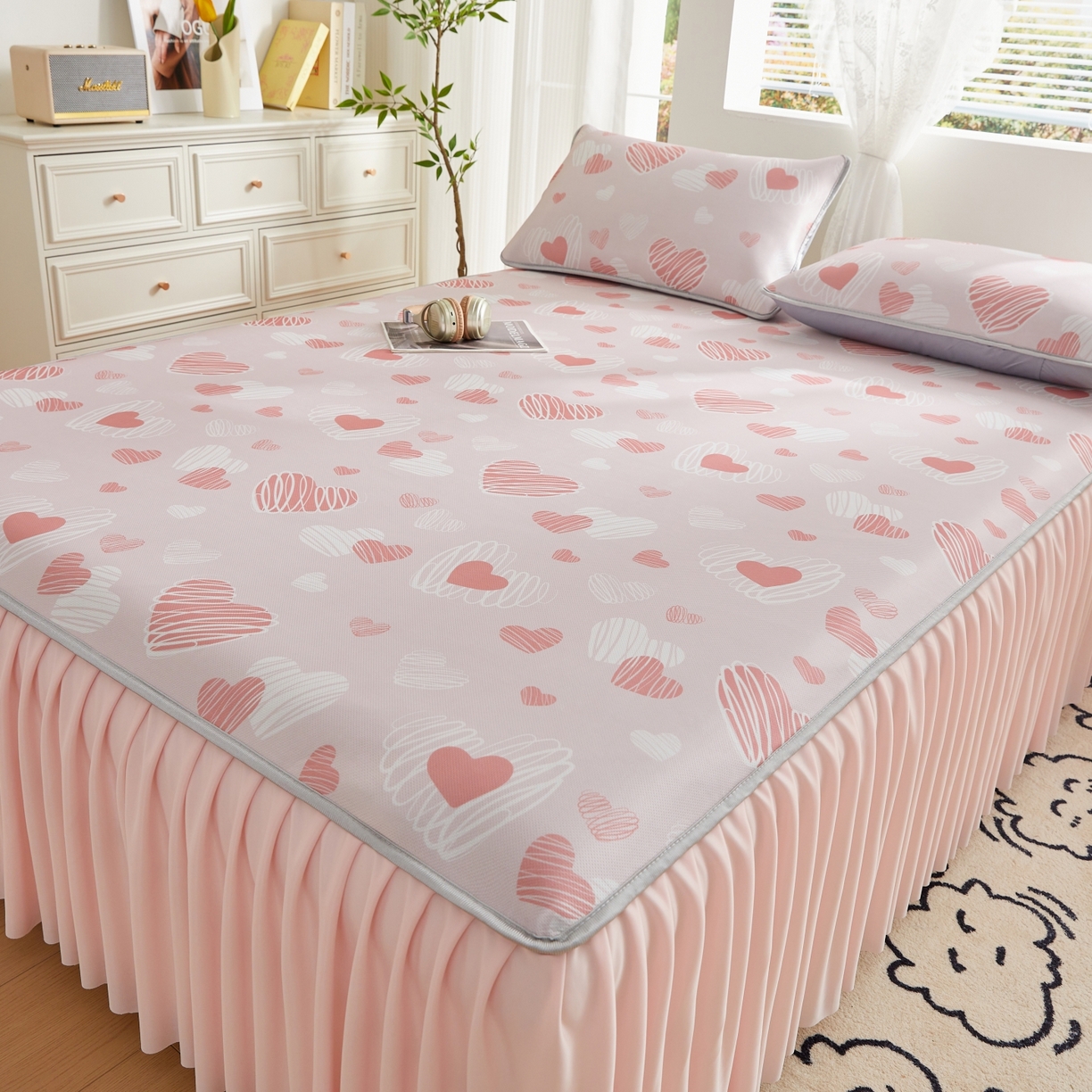 91家纺网 家纺一手货源 找家纺 （总）优莱床垫 2026新款冰丝复合抗菌凉席床裙款