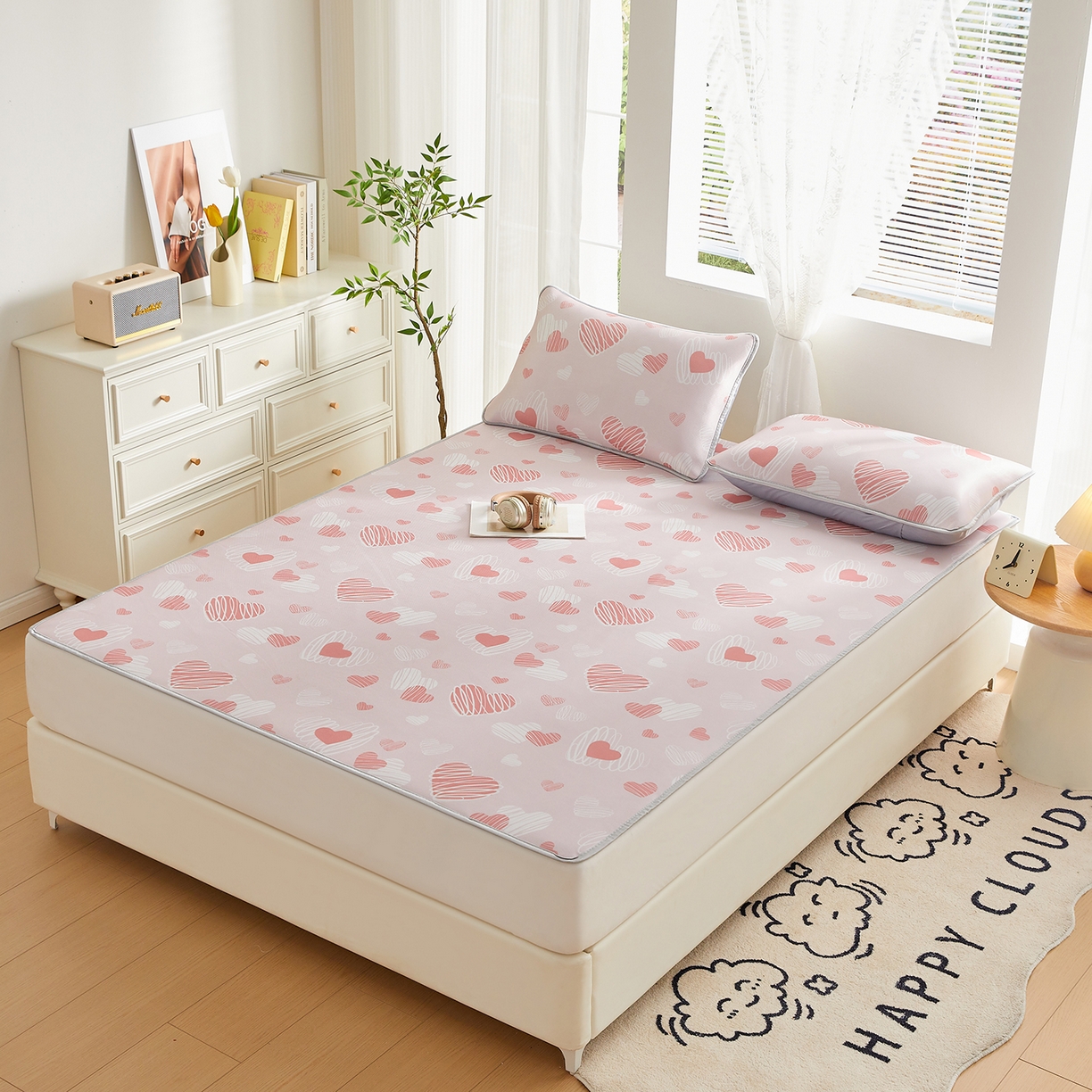 91家纺网 家纺一手货源 找家纺 （总）优莱床垫 2026新款冰丝复合抗菌凉席床裙款