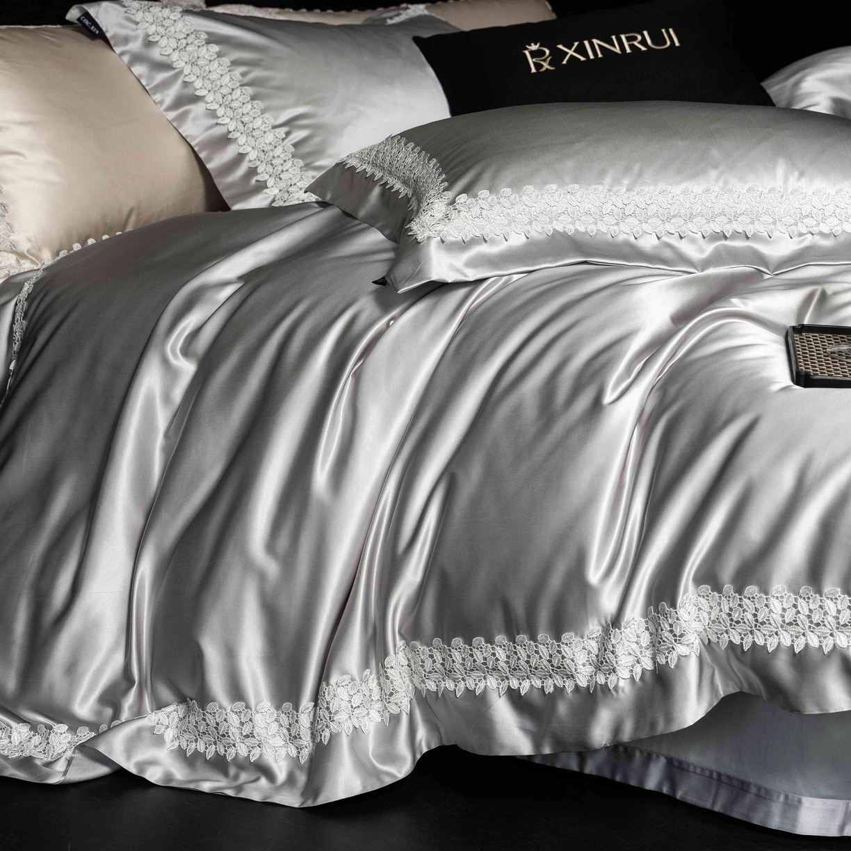 91家纺网 家纺一手货源 找家纺 （总）馨蕊家居 2026春夏新款100s全棉纯棉高精密四件套-知意