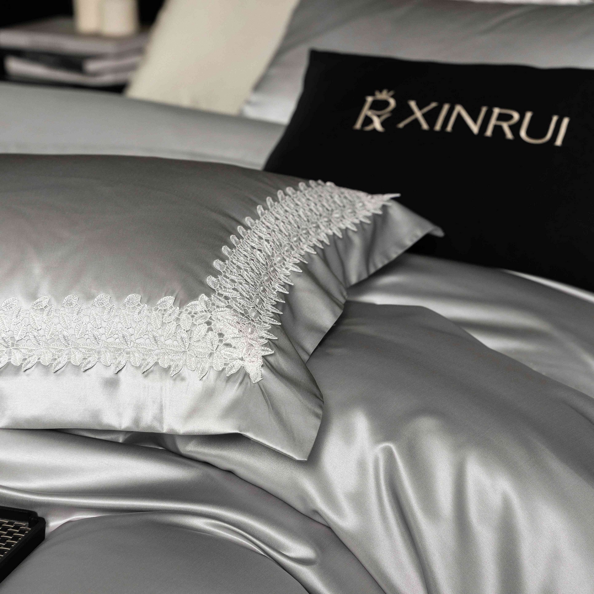 91家纺网 家纺一手货源 找家纺 （总）馨蕊家居 2026春夏新款100s全棉纯棉高精密四件套-知意