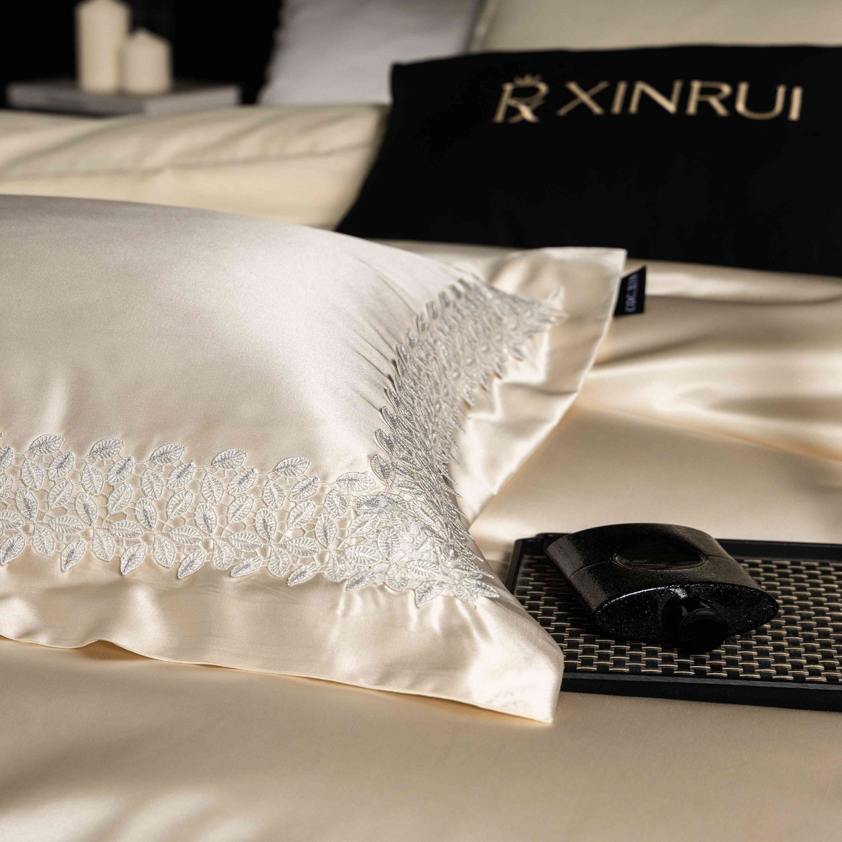 91家纺网 家纺一手货源 找家纺 馨蕊家居 2026春夏新款100s全棉纯棉高精密四件套-知意 知意-香槟