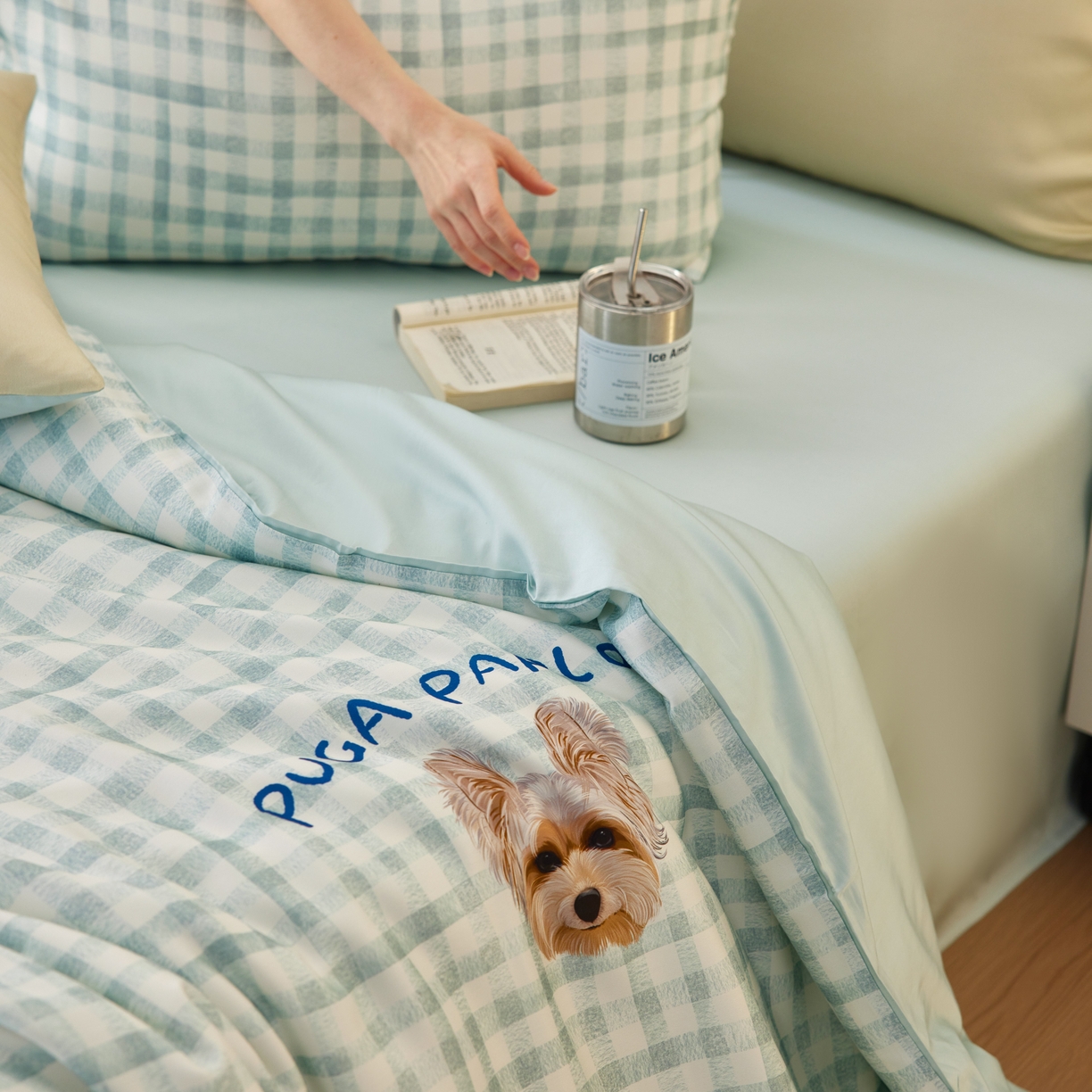 91家纺网 家纺一手货源 找家纺 （总）初拾 2026新款60支奥地利进口兰精天丝数码印花—小狗皮皮