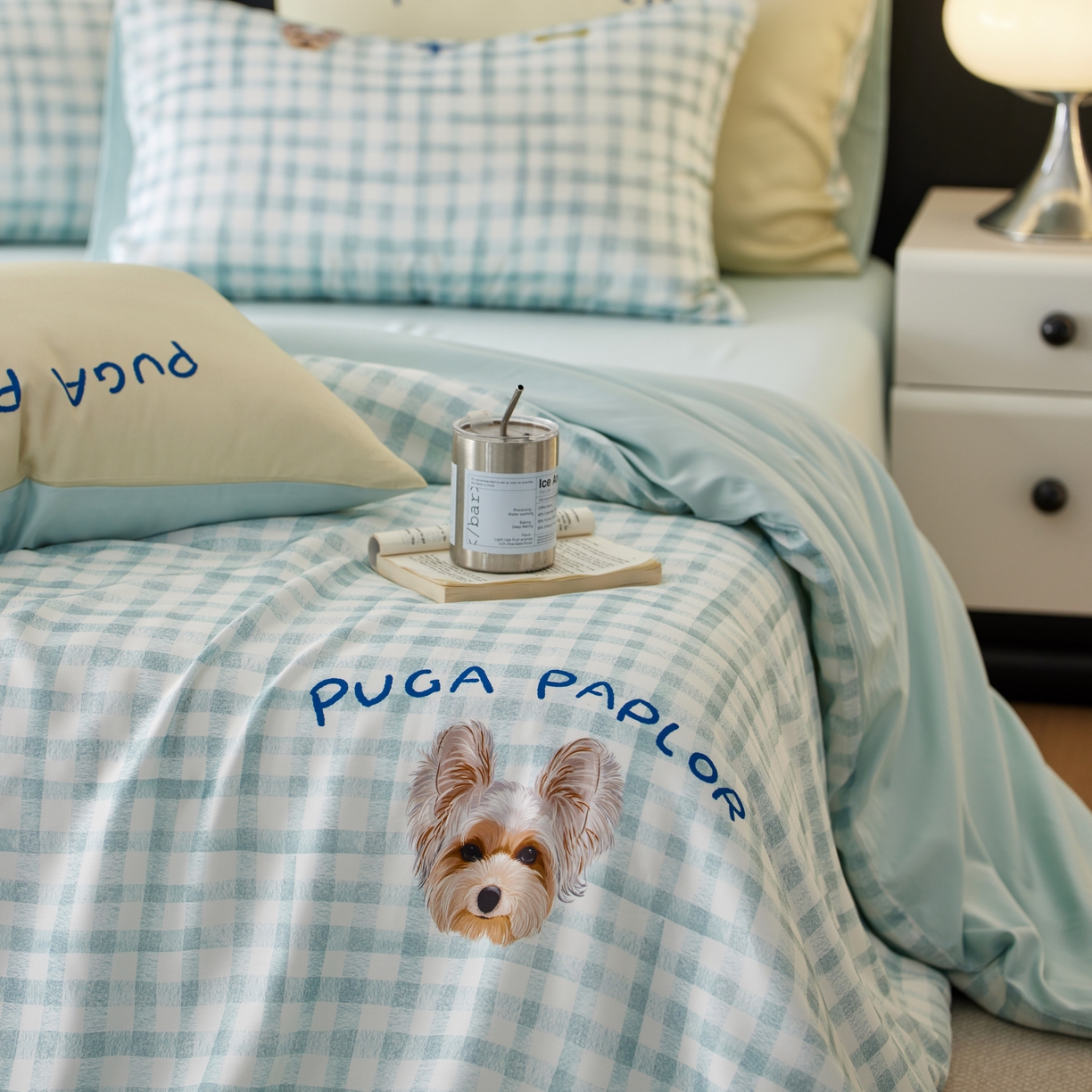 91家纺网 家纺一手货源 找家纺 （总）初拾 2026新款60支奥地利进口兰精天丝数码印花—小狗皮皮