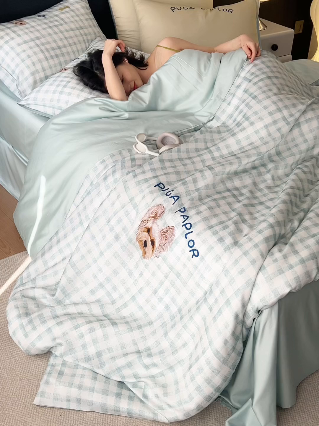 91家纺网 家纺一手货源 找家纺 （总）初拾 2026新款60支奥地利进口兰精天丝数码印花—小狗皮皮