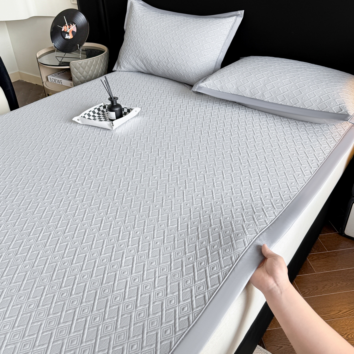 91家纺网 家纺一手货源 找家纺 （总）鑫顺欣 2026新款A类冰豆豆席凉席席子