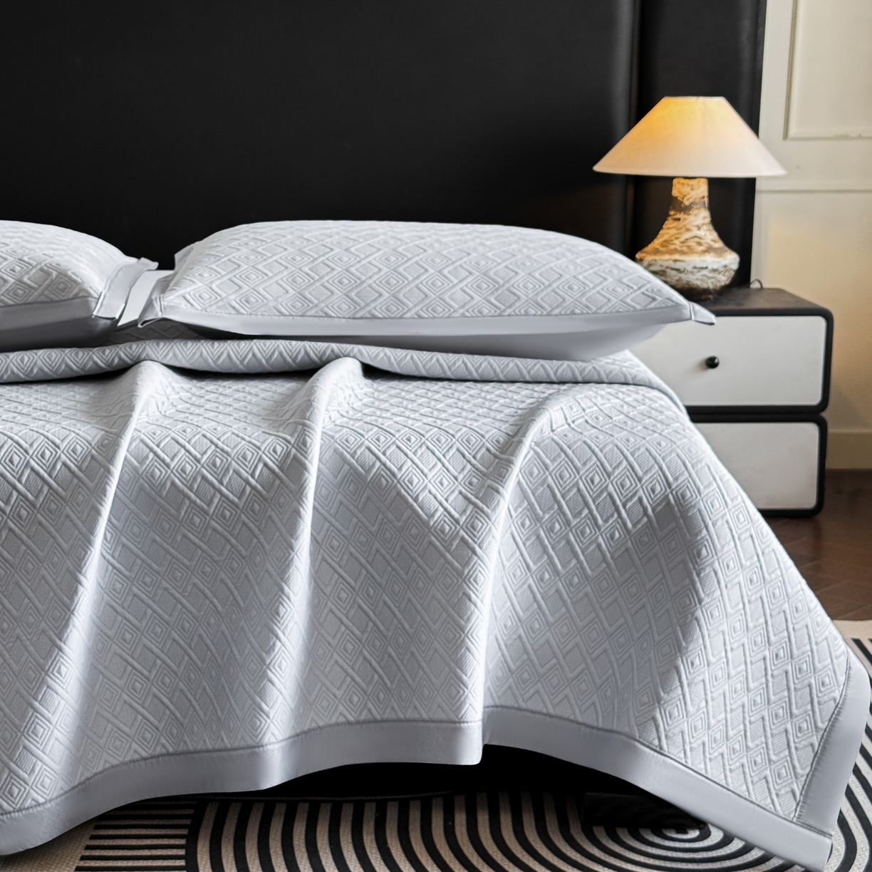 91家纺网 家纺一手货源 找家纺 （总）鑫顺欣 2026新款A类冰豆豆席凉席席子