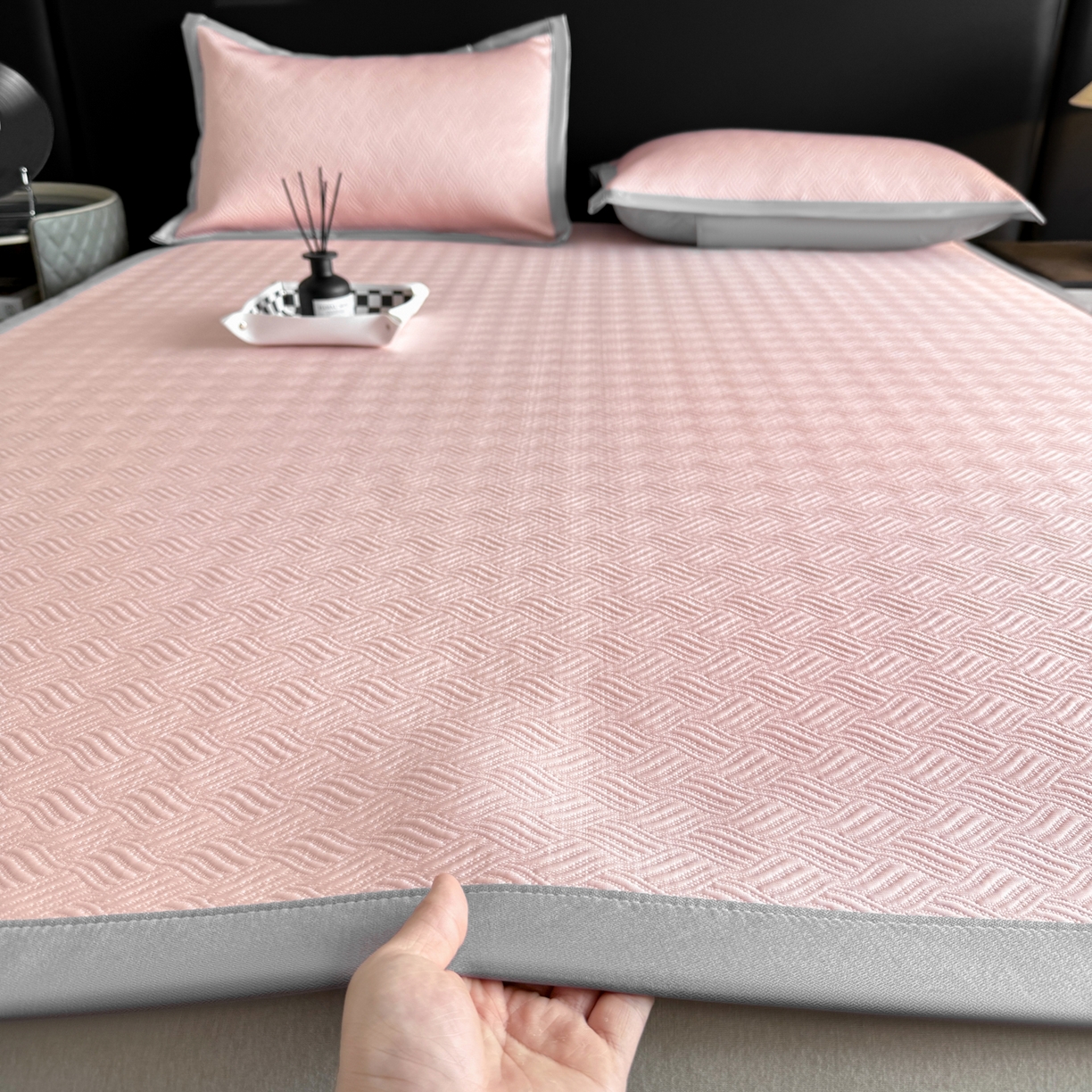 91家纺网 家纺一手货源 找家纺 （总）鑫顺欣 2026新款A类冰豆豆席凉席席子