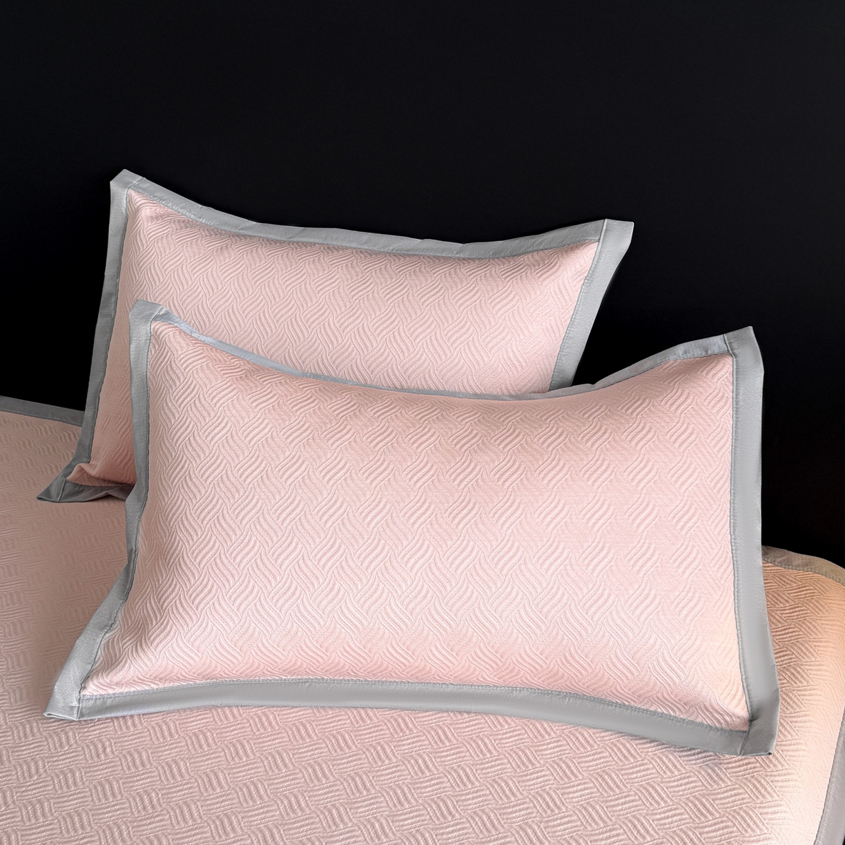 91家纺网 家纺一手货源 找家纺 鑫顺欣 2026新款A类冰豆豆席凉席席子 浪叠粉