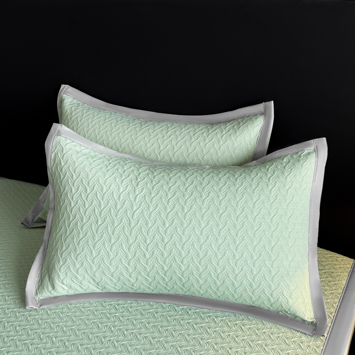 91家纺网 家纺一手货源 找家纺 鑫顺欣 2026新款A类冰豆豆席凉席席子 水纹绿