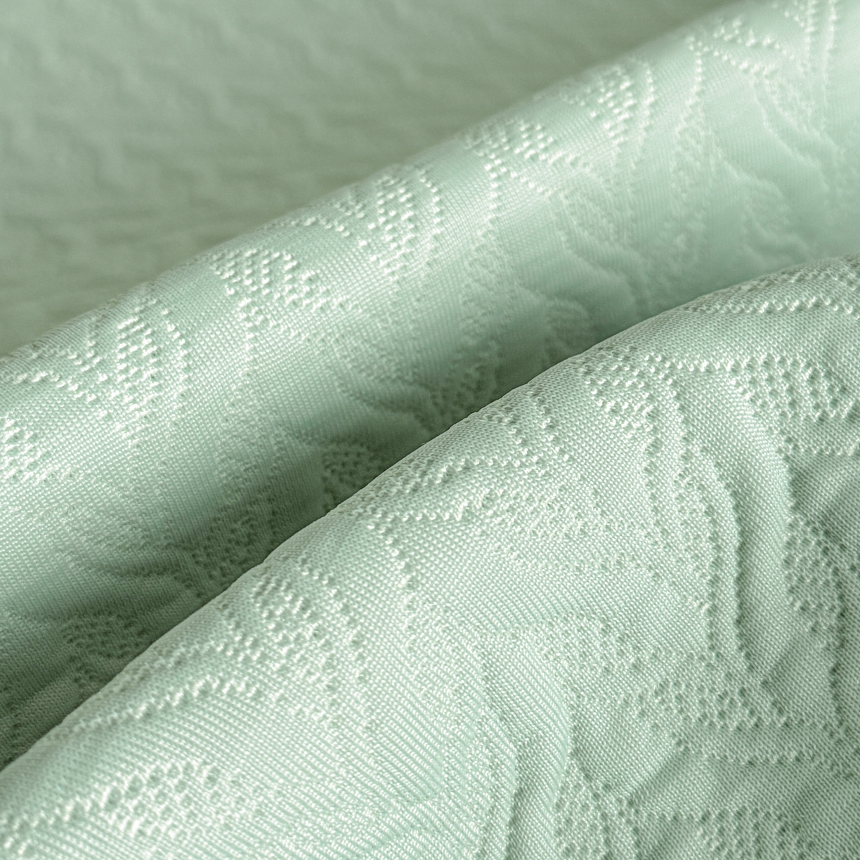 91家纺网 家纺一手货源 找家纺 鑫顺欣 2026新款A类冰豆豆席凉席席子 水纹绿