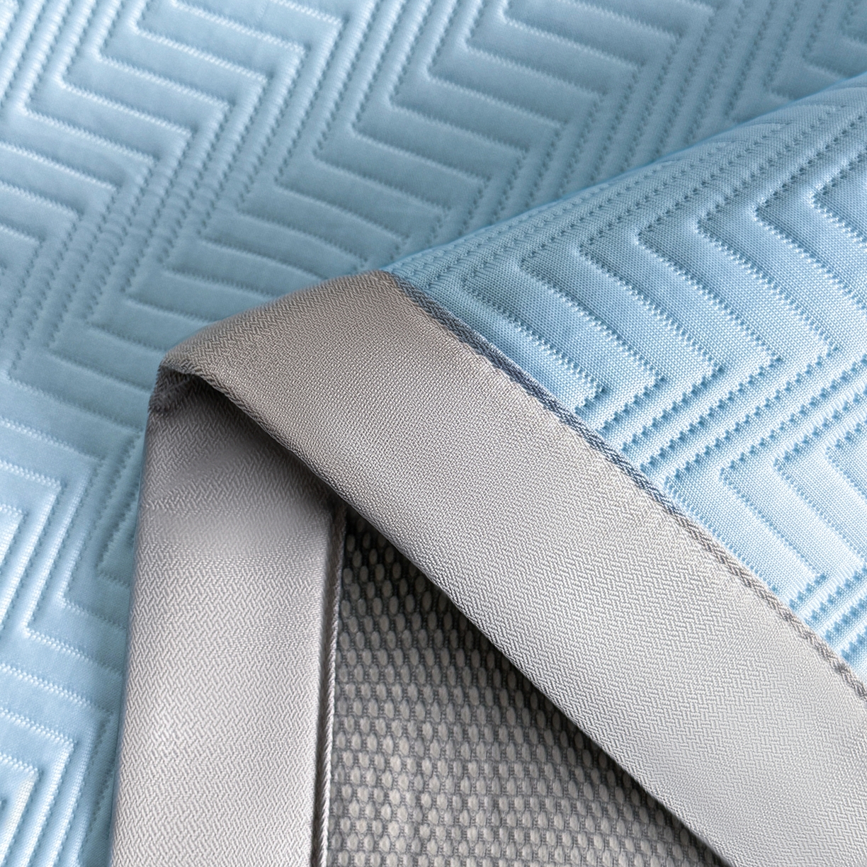 91家纺网 家纺一手货源 找家纺 鑫顺欣 2026新款A类冰豆豆席凉席席子 织浪蓝