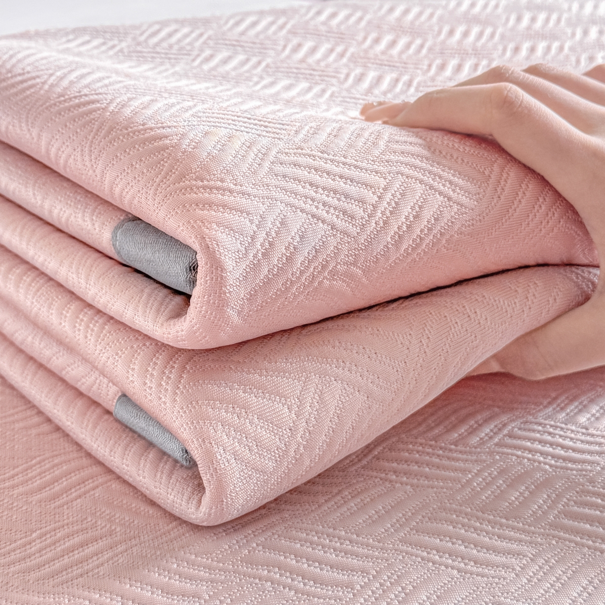 91家纺网 家纺一手货源 找家纺 鑫顺欣 2026新款A类冰豆豆席凉席席子 组合图仅供展示-不可下单