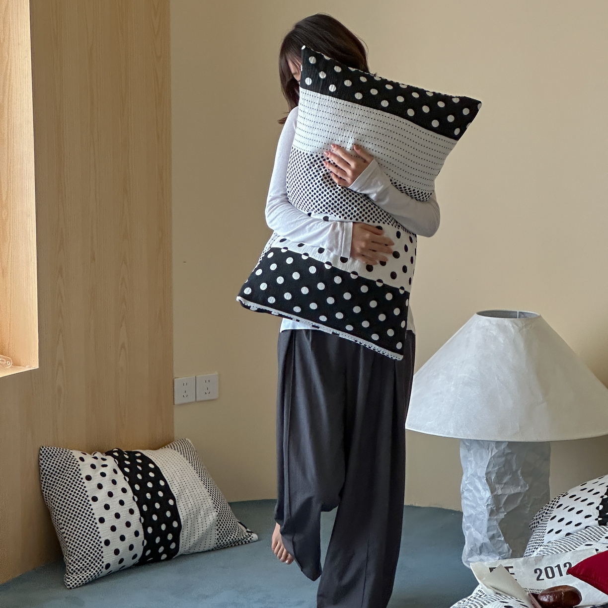 91家纺网 家纺一手货源 找家纺 （总）山舍家居 2026新款全棉A类双层纱四件套元气波点【会员➖20元 含包装价格】