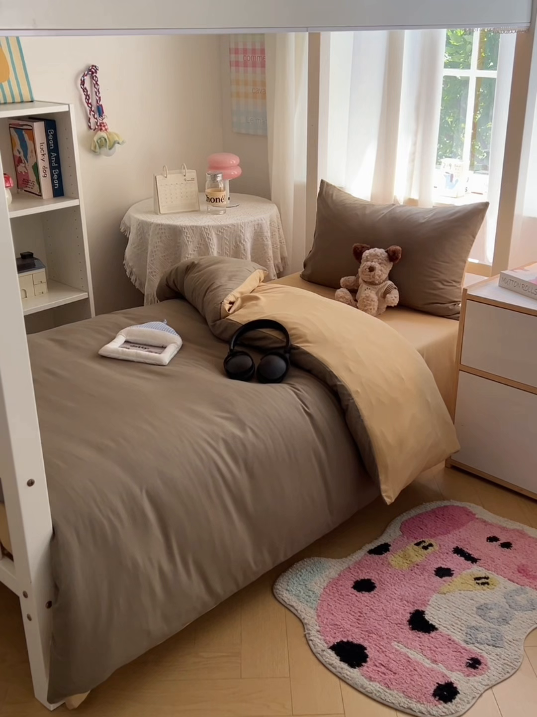 91家纺网 家纺一手货源 找家纺 缦绣阁家纺 2026新款亲肤水洗棉纯色四件套床单被罩被套单件学生宿舍上下铺单人三件套 椰子灰卡其