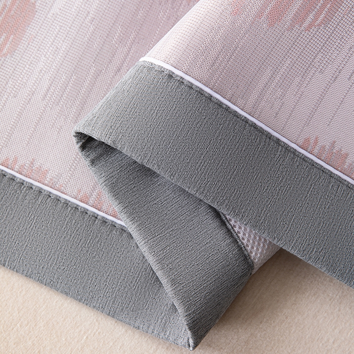 91家纺网 家纺一手货源 找家纺 小牛席业 2026新款爱心凉感冰丝席凉席席子 粉色