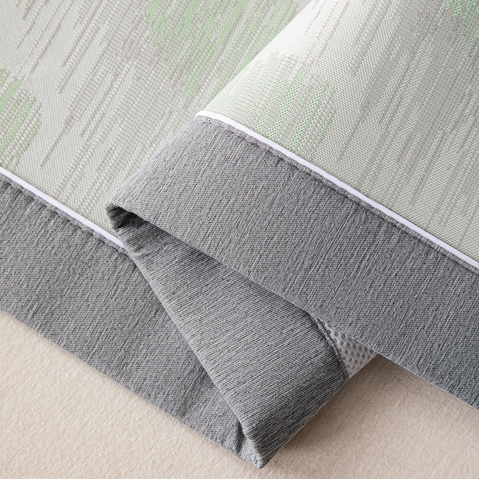 91家纺网 家纺一手货源 找家纺 小牛席业 2026新款爱心凉感冰丝席凉席席子 绿色