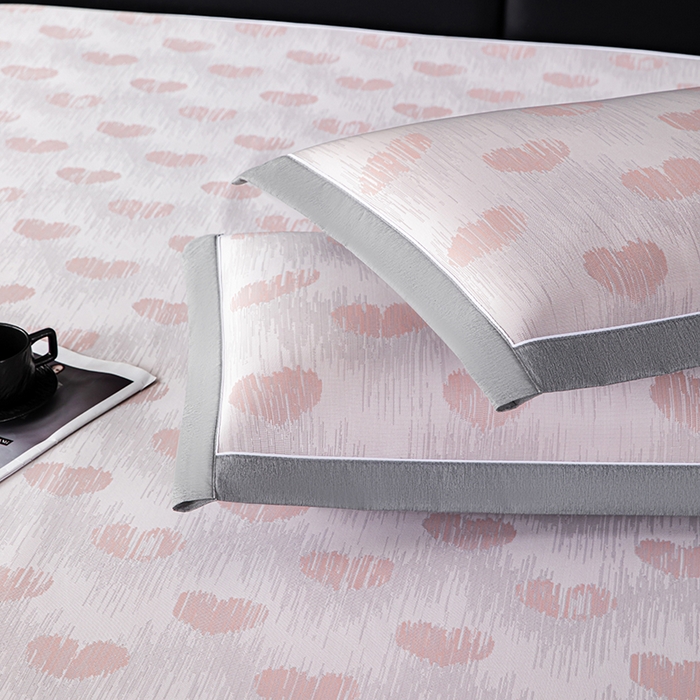 91家纺网 家纺一手货源 找家纺 小牛席业 2026新款爱心凉感冰丝席凉席席子(床笠款) 粉色