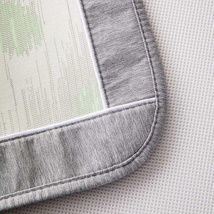 91家纺网 家纺一手货源 找家纺 小牛席业 2026新款爱心凉感冰丝席凉席席子(床笠款) 绿色