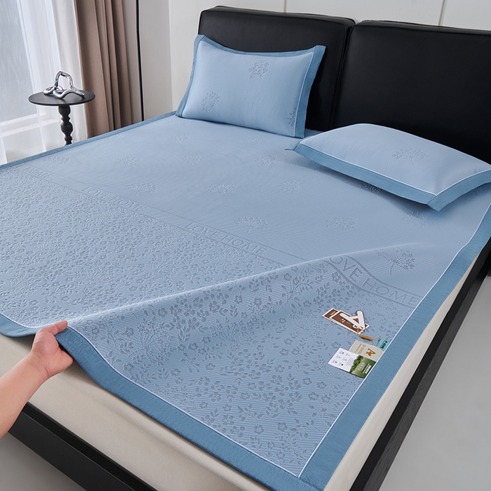 91家纺网 家纺一手货源 找家纺 （总）小牛席业 2026新款韩版小碎花冷感豆豆席凉席席子