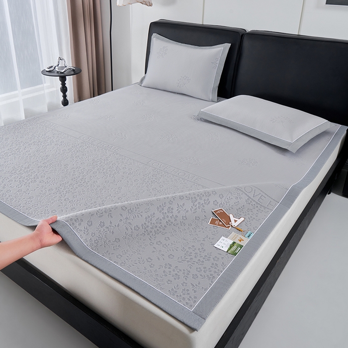 91家纺网 家纺一手货源 找家纺 （总）小牛席业 2026新款韩版小碎花冷感豆豆席凉席席子