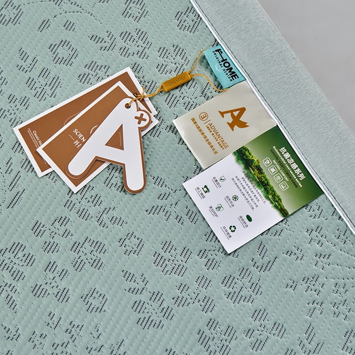 91家纺网 家纺一手货源 找家纺 小牛席业 2026新款韩版小碎花冷感豆豆席凉席席子 抹茶