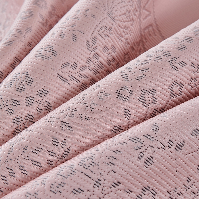 91家纺网 家纺一手货源 找家纺 小牛席业 2026新款韩版小碎花冷感豆豆席凉席席子 粉色