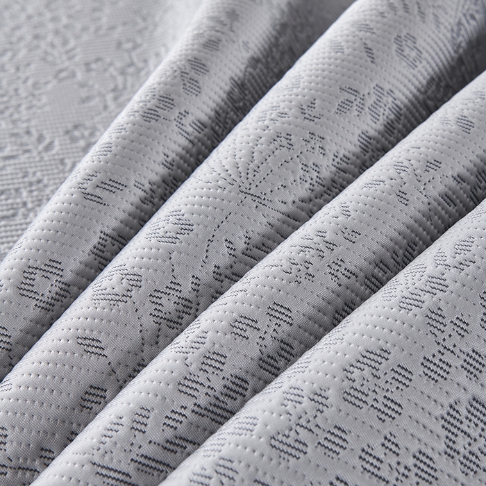 91家纺网 家纺一手货源 找家纺 小牛席业 2026新款韩版小碎花冷感豆豆席凉席席子 灰色