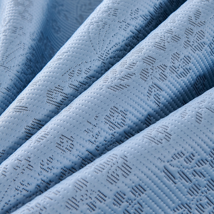 91家纺网 家纺一手货源 找家纺 小牛席业 2026新款韩版小碎花冷感豆豆席凉席席子(床笠款） 蓝色