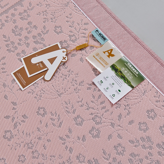 91家纺网 家纺一手货源 找家纺 小牛席业 2026新款韩版小碎花冷感豆豆席凉席席子(床笠款） 粉色