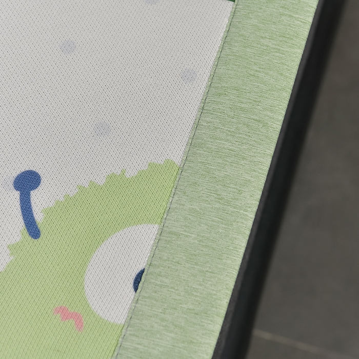 91家纺网 家纺一手货源 找家纺 小牛席业 2026新款加厚款碳光凉感印花冰丝席凉席席子 彩色煤球