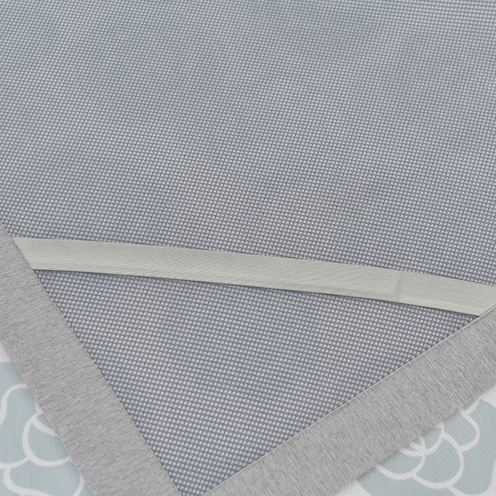 91家纺网 家纺一手货源 找家纺 小牛席业 2026新款加厚款碳光凉感印花冰丝席凉席席子 烂漫山茶花