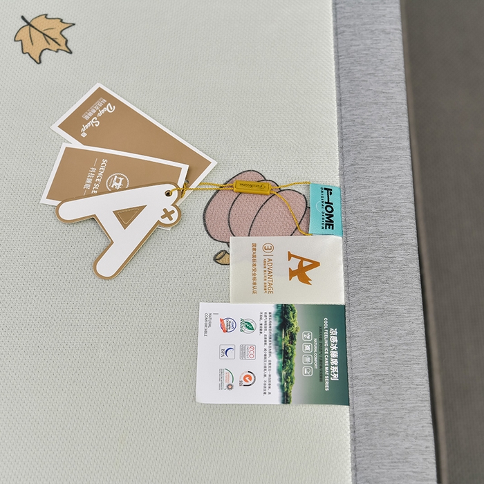 91家纺网 家纺一手货源 找家纺 小牛席业 2026新款加厚款碳光凉感印花冰丝席凉席席子 小号南瓜