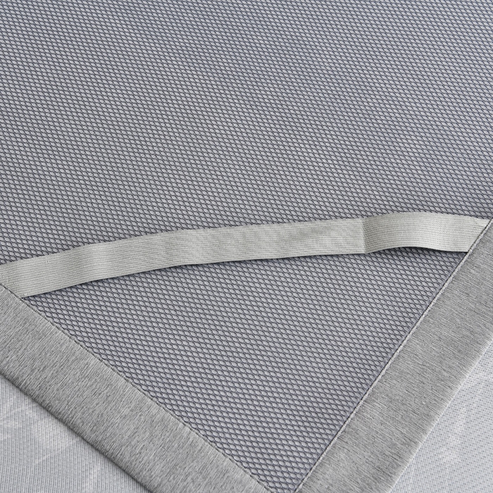 91家纺网 家纺一手货源 找家纺 小牛席业 2026新款加厚款碳光凉感印花冰丝席凉席席子 琉璃叶语-灰色