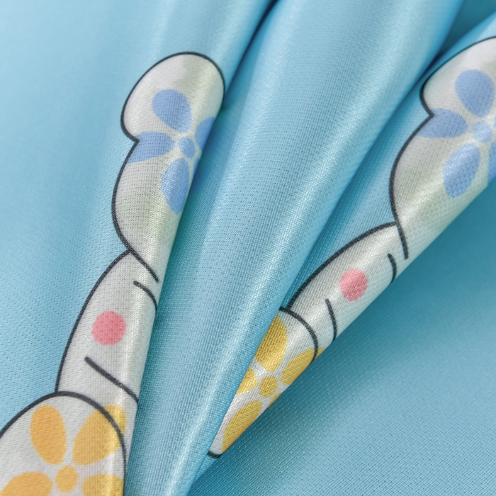 91家纺网 家纺一手货源 找家纺 小牛席业 2026新款加厚款碳光凉感印花冰丝席凉席席子 花纹小熊