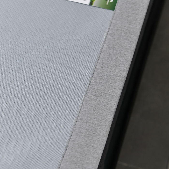 91家纺网 家纺一手货源 找家纺 小牛席业 2026新款加厚款碳光凉感印花冰丝席凉席席子 清新叶语-灰