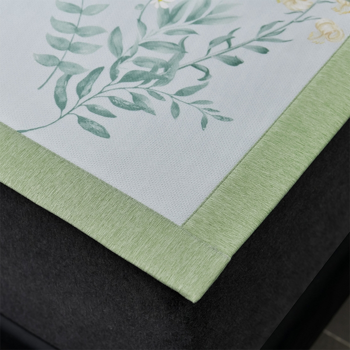 91家纺网 家纺一手货源 找家纺 小牛席业 2026新款加厚款碳光凉感印花冰丝席凉席席子 仙仙草