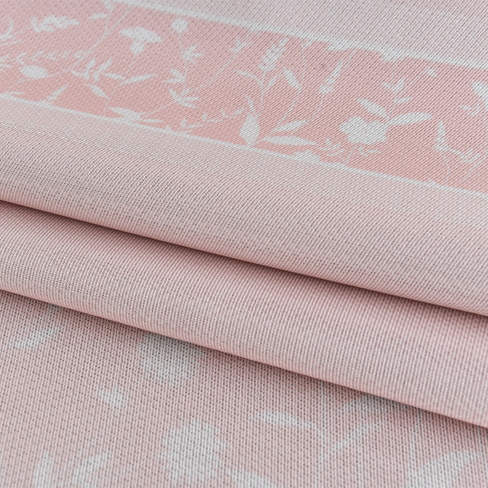 91家纺网 家纺一手货源 找家纺 小牛席业 2026新款加厚款碳光凉感印花冰丝席凉席席子 琉璃叶语-粉色