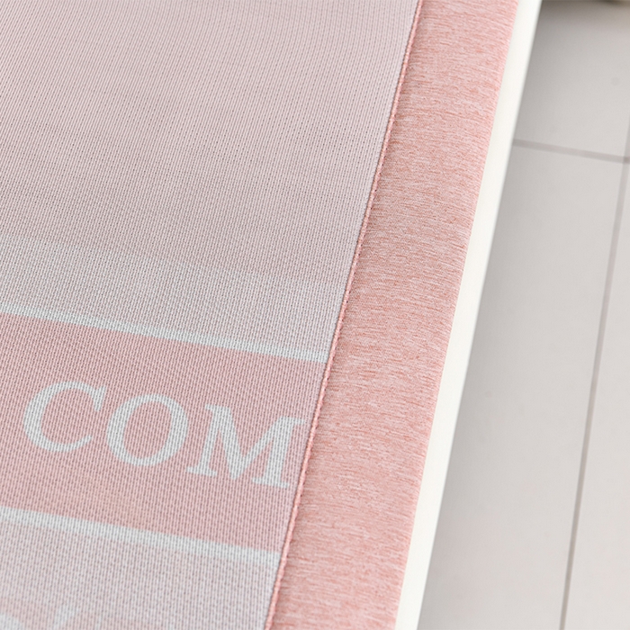 91家纺网 家纺一手货源 找家纺 小牛席业 2026新款加厚款碳光凉感印花冰丝席凉席席子 琉璃叶语-粉色