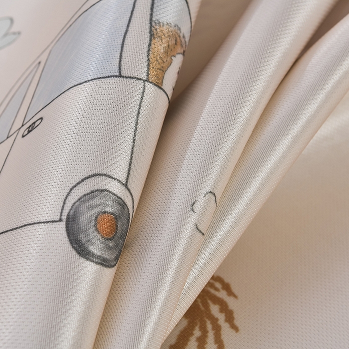 91家纺网 家纺一手货源 找家纺 小牛席业 2026新款加厚款碳光凉感印花冰丝席凉席席子 椰树大象