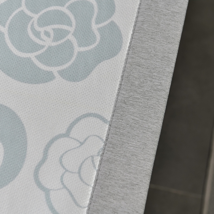 91家纺网 家纺一手货源 找家纺 小牛席业 2026新款加厚款碳光凉感印花冰丝席凉席席子 烂漫山茶花