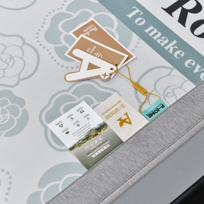 91家纺网 家纺一手货源 找家纺 小牛席业 2026新款加厚款碳光凉感印花冰丝席凉席席子(床笠款） 浪漫山茶花