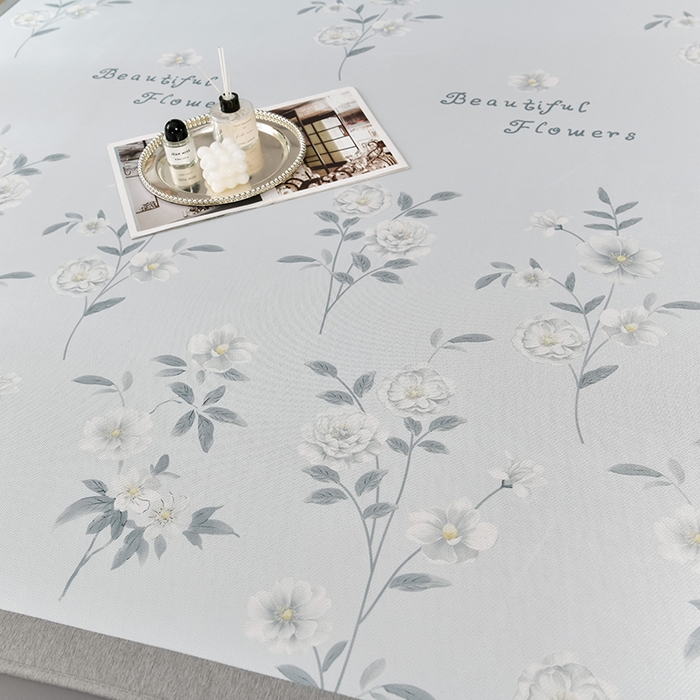 91家纺网 家纺一手货源 找家纺 小牛席业 2026新款加厚款碳光凉感印花冰丝席凉席席子(床笠款） 清新玫瑰