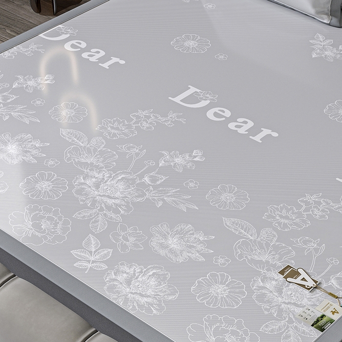 91家纺网 家纺一手货源 找家纺 （总）小牛席业 2026新款PE凉感轻奢赫本提花冰丝席凉席席子