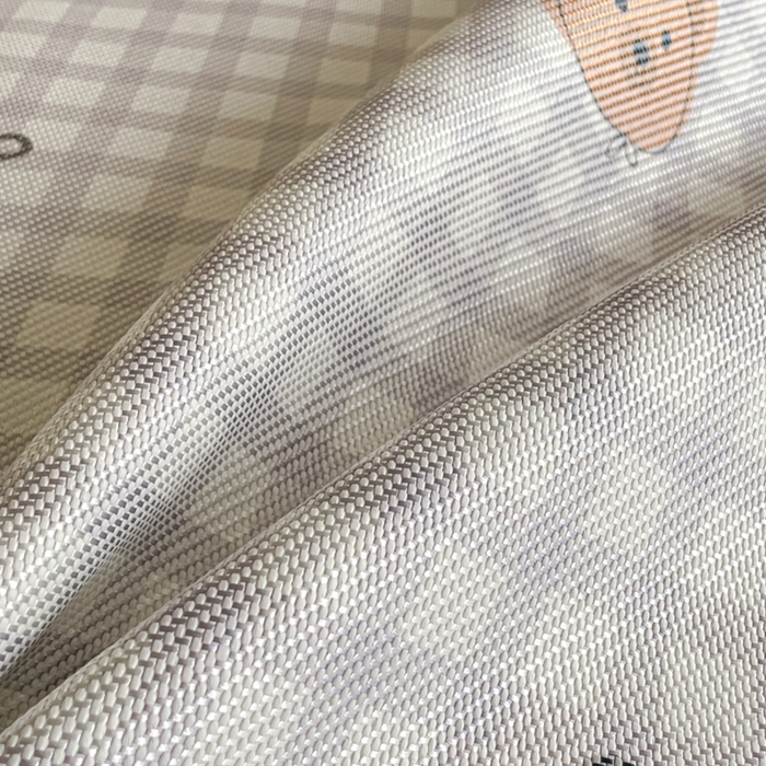 91家纺网 家纺一手货源 找家纺 柒月家居 2026新款小清新印花冰藤系列凉席席子-平铺款 格格熊