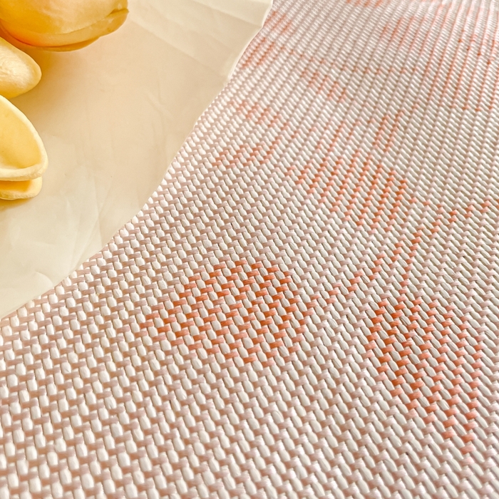 91家纺网 家纺一手货源 找家纺 柒月家居 2026新款小清新印花冰藤系列凉席席子-平铺款 花间-粉