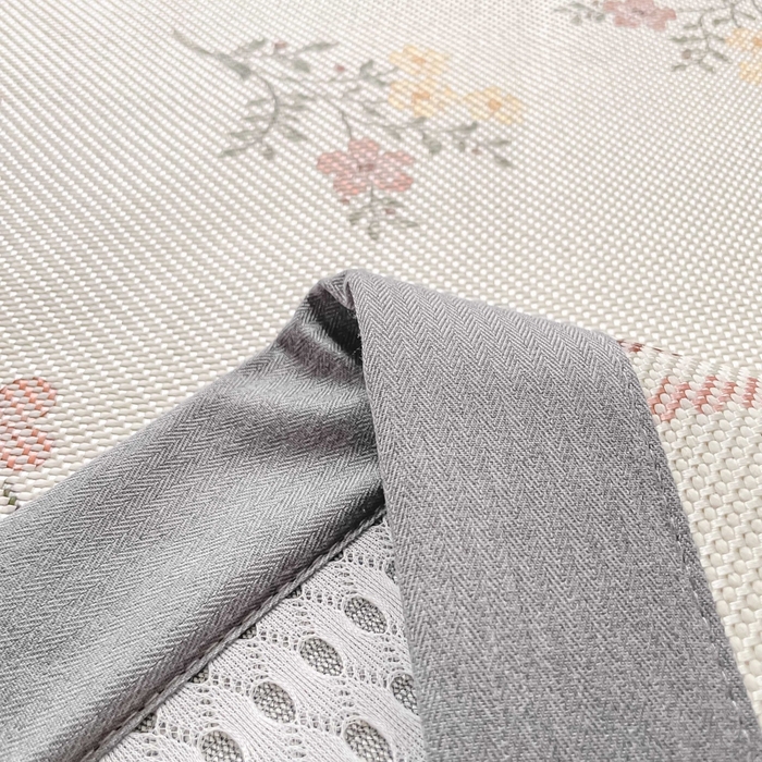 91家纺网 家纺一手货源 找家纺 柒月家居 2026新款小清新印花冰藤系列凉席席子-平铺款 花蔓