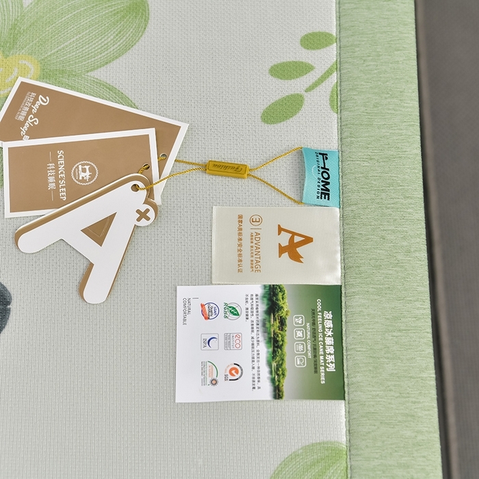 91家纺网 家纺一手货源 找家纺 （总）小牛席业 2026新款加厚款碳光凉感印花冰丝席凉席席子